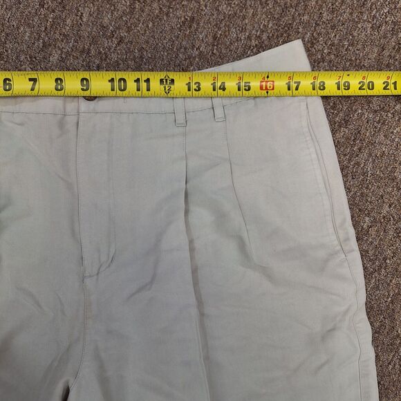 Havana Jacks Cafe Chino Pants Pleated Front Cuffed Hem Beige Men's Size 36 - Picture 8 of 12